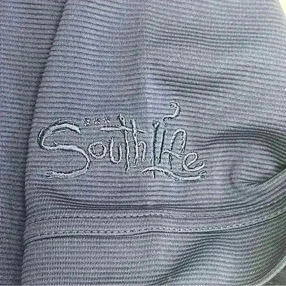 Callaway Polo Shirt XL Navy Blue Opti Dri Golf Performance “South Life” Sleeve - Picture 5 of 9
